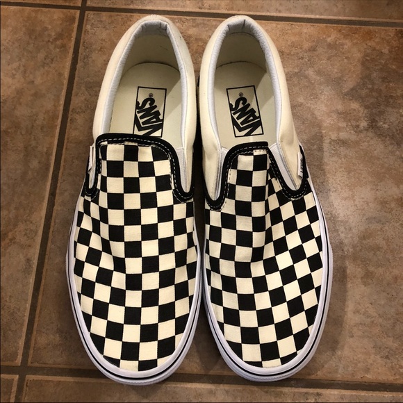 Vans Shoes - Vans Classic Slip On Checkered Sneakers Size 9.5